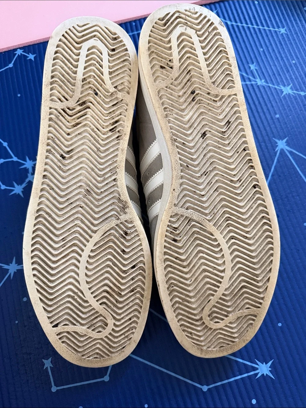 adidas Campus Suede Sneakers in Gray with White Stripes
